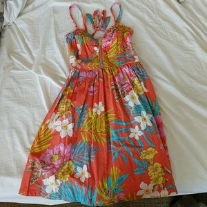 Tropical tank top dress